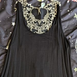 NWT Midnight Hour Maxi Dress w/ Lace Detail (Size M)